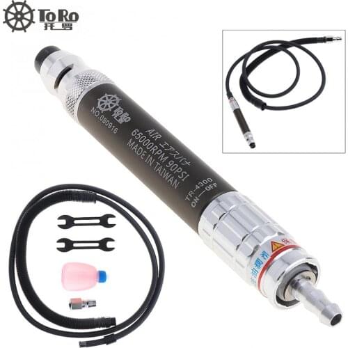 Sale TORO-4300 1/4" Mini High-speed Pneumatic Grinding Machine Pen with 5*8mm Air Tube for Hardware Mold / Steam Locomotive
