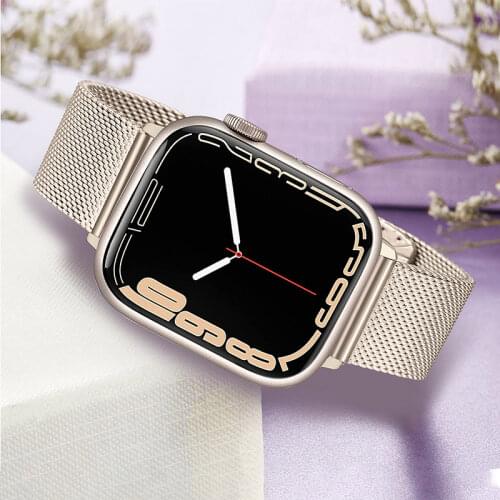 Milanese Watchband for iWatch SE Apple Watch Series 6 5 4 3 2 1 44mm 42mm 40mm 38mm Mesh Stainless Steel Band Women Men Strap