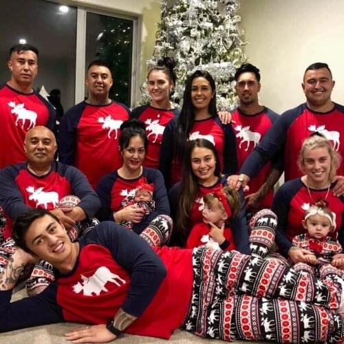 Family Matching Clothes Christmas Pajamas Set 2021 Fashion Christmas deer adult Children Baby Family Pajamas Set Home Wear