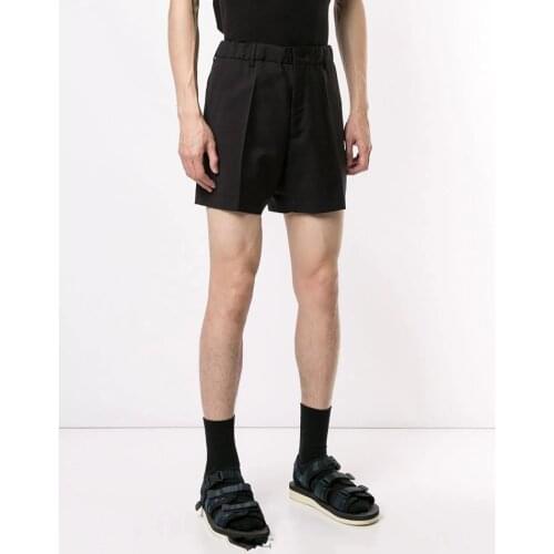 New summer mens shorts black simple fashion ultra short youth trend city thin shorts