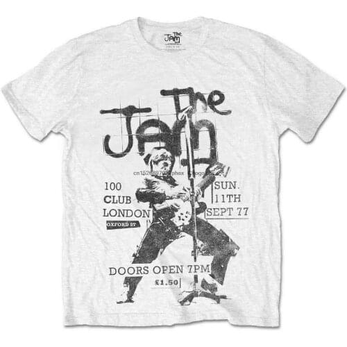 The Jam '100 club 77' - BRAND NEW Mens OFFICIAL T-Shirt (Paul Weller. Punk)