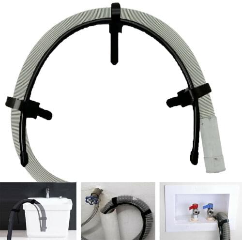 Universal Washing Machine Dishwasher Drain Hose Outlet Extension Pipe Clamp Clip