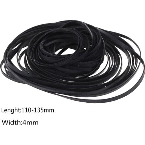 P82F 50PCS Universal Assorted Common Flat Rubber Belt Mix Cassette Tape Machine Belt for Recorders Walkman CD DVD Drives