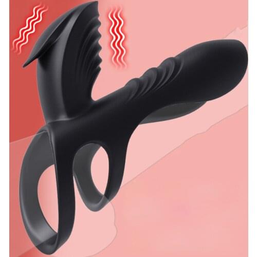 VETIRY Penis Vibrator Sex Toys for Couples Vibrating Ring Dick Enlargement Clitoris Stimulator Penis Erection Cock Ring for Men