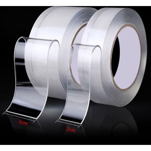 1M/2M/3M Transparent nano-tape Washable Reusable Double-Sided tape Adhesive Nano Traceless Sticker Removable Universal Tapes