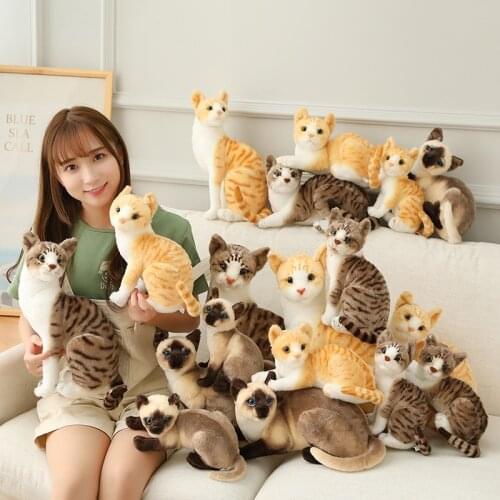 1pc Pet Cats Office Lunch Break Nap Sleeping Pillow Soft Stuffed Gift Doll for Kids 20-45cm Super Lovely Plush Toy