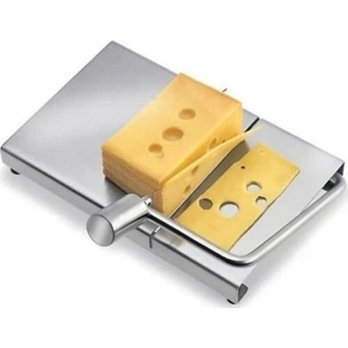 1PC Stainless Steel Wire Cheese Slicer Cheese Cutter Butter Cutting Board Cheesewire Durable Kitchen Cooking Tools OK 0530