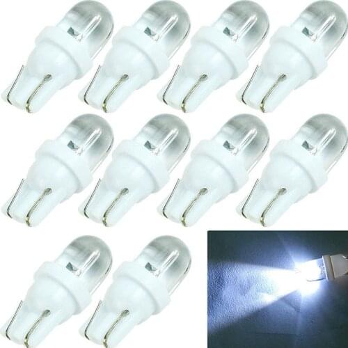 10Pcs 12V 5W T10 194168158 W5W 501 White LED Side Car Wedge Light Bulb, Low Power Consumption, Long Service Life Focos Led