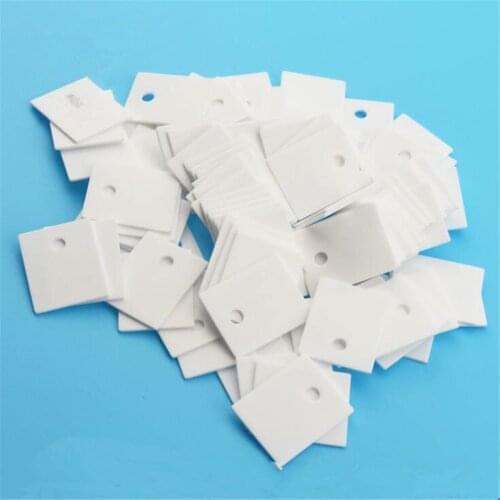 10pcs TO-220 Alumina Ceramic Transistor Triac Thyristor Insulator Insulation Protection mica