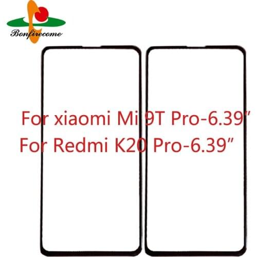 10Pcs\lot For Xiaomi Mi 9T Pro Redmi K20 Pro Mi9T Pro Front Touch Panel LCD Display Screen Out Glass 6.39"