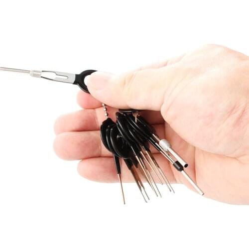 11pcs Car Terminal Removal Electrical Wiring Crimp Connector Pin Extractor Kit Car Electrico Repair Hand Tools