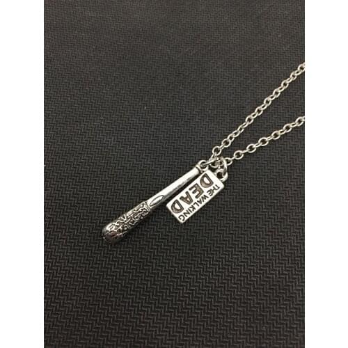 2018/Fashionable Hot Style Glamorous Alloy Pendant Walking Dead Meat Plate and Stick, Male and Female Necklace Jewelry