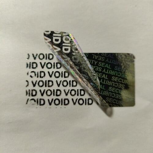 600pc 40*20mm Hologram Security Seal Tamper Proof Warranty Void Label Stickers