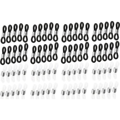 80-piece Rubber Vintage Glasses Loop Chain Ends Glasses Accessories