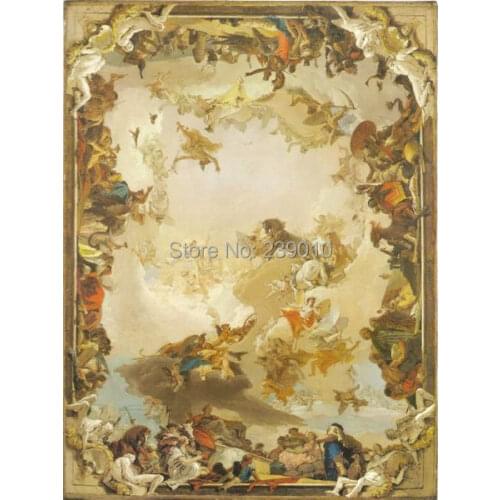 Free shipping classical Religious figure canvas prints oil painting angels portrait oil painting printed on canvas unframed