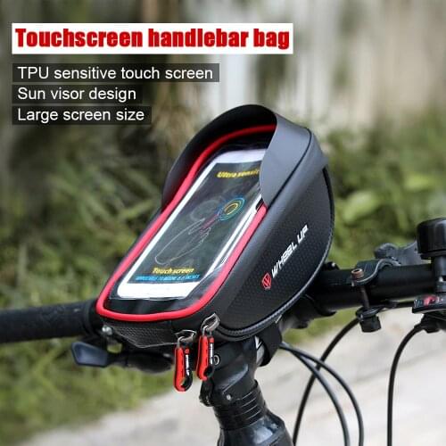 WHEEL UP Cycling Bike Handlebar Pouch Bicycle Head Tube Mobile Phone Bag Case for MTB Bike Bicycle wheels bike smartphone case