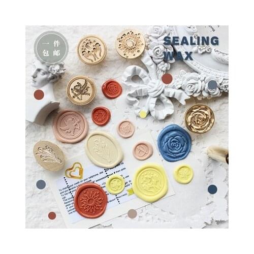 Flower angle Special-shaped Wax Seal StampFire Lacquer Seal Head Wedding Greeting Card Wax Seal