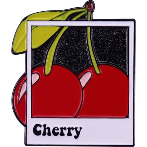 HStyles Cherry Polaroid Enamel Pin