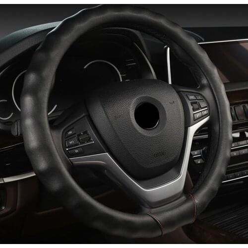 FeKoFeKo 38CM Four Seasons Universal Non-slip Leather Car Steering Wheel Cover For Alfa Romeo 159 147 156 166