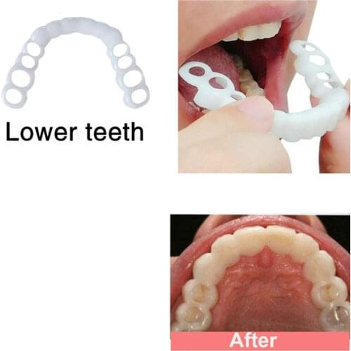 Hot Perfect Smile Teeth Fake Tooth Cover False Teeth Veneers White Teeth Whitenin Teeth Snap CoverTeeth Cosmetic Denture Care 01