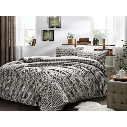 Tac Double Ranforce Duvet Cover Set Evana Brown