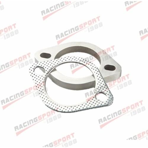 A Set of 2.25" 2-Bolt Exhaust Flange & Exhaust Gasket for 2 Bolt Flange