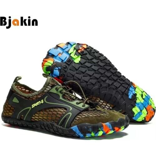 Bjakin Men Water Shoes Upstream Sneakers Outdoor Aqua Beach Shoes Seaside Barefoot Sports Woman Breathable Male Plus Size 47