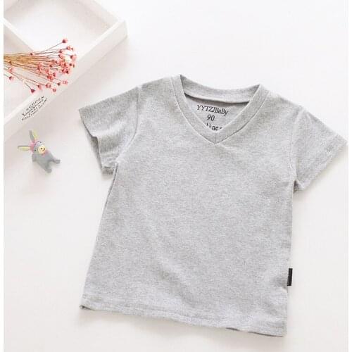 Summer Baby Boys T-shirt For Girl Tops White Black 1-10 Years Birthday Outfits Kids Tees Shirt Tops Children Shirts Clothing