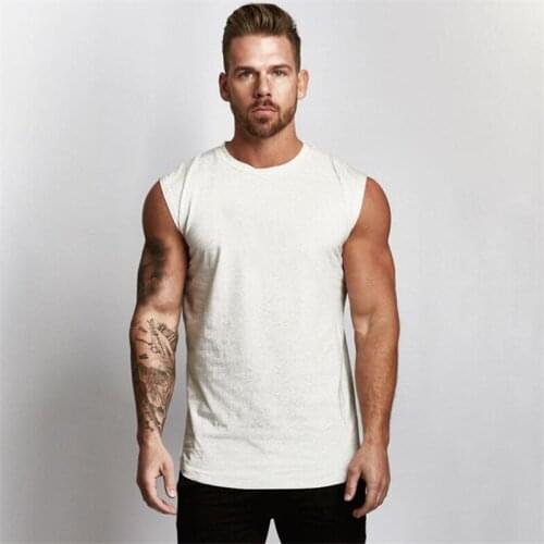 Mens Workout Tank Top Musculation Gym Casual Fashion Clothing Bodybuilding Fitness Singlets Sleeveless Vest Muscle Shirt Men