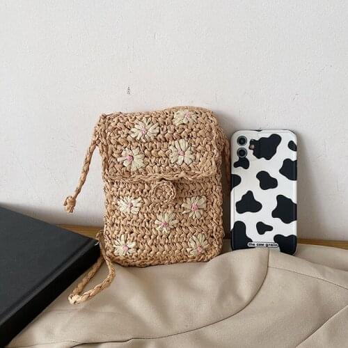 Purple Spirit Bird - Fashion Shoulder Bag designer Women crossbody bags Female straw mini bags for women brand 2021