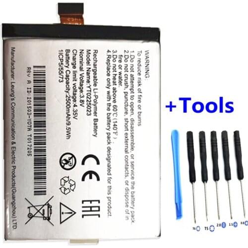 NEW Original YT0225023 Battery For Yotaphone 2 YD201 YD206 2500mAh Mobile Phone