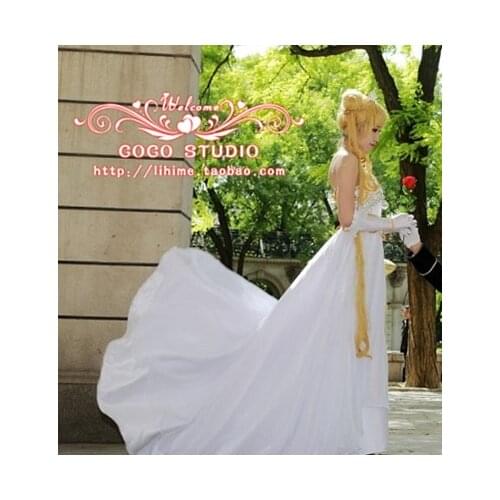Princess moon Dress Cosplay Costume Wedding Gown for party/women 11