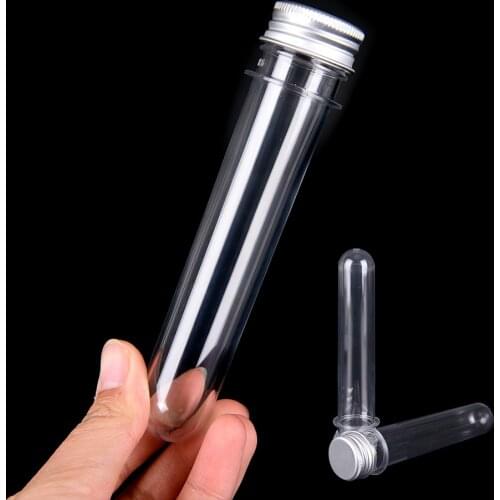 1PCS 40ml Clear Mask Bath Salt Test Plastic Tube With Aluminum Cap Empty Pet Cosmetic Tube Refillable Bottles