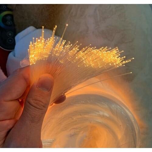 Remote controlled DMX512 RGBW 50W Twinkle Wheel LED Fiber Optic Engine+400pcs 5M mixed size plastic cable Star ceiling DIY KIT