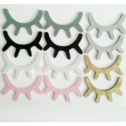 Nordic Nursery Wood Thin 6mm 3D Eyelash Wall Decor Eyelash Wall Decor Kid Baby Room Children Room Wall Scandinavian Decoration