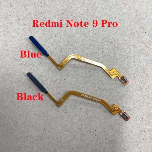 For Xiaomi Redmi Note 9 Pro Original touch ID Fingerprint Sensor scanner Home Return Key Menu Button Flex Cable