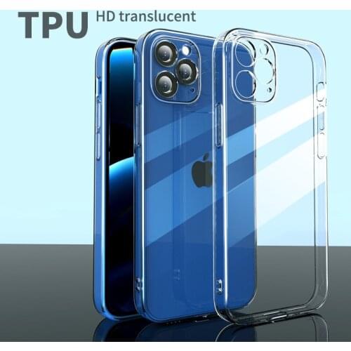 Ultra Thin Clear Soft TPU Phone Case For iPhone 12 Pro Max 11 7 6 6S 8 Plus X XS XR Transparent Smartphone Back Cover