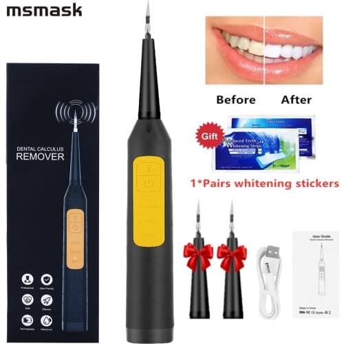 Electric Ultrasonic Sonic Dental Scaler LED Display Tooth Calculus Remover Cleaner Tooth Stains Tartar Tool Whiten Teeth Tartar