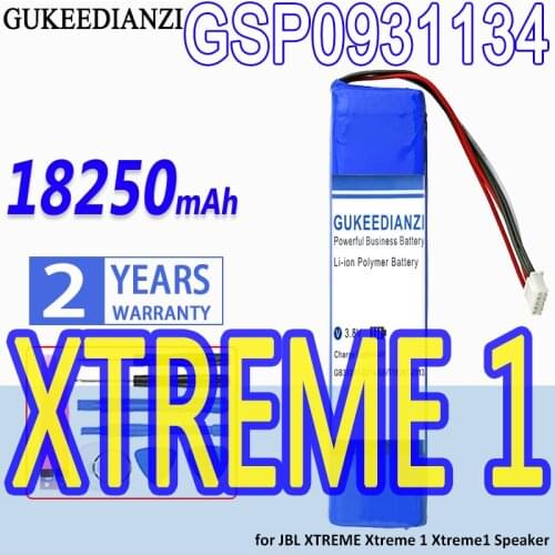 High Capacity GUKEEDIANZI Battery GSP0931134 18250mAh for JBL XTREME Xtreme 1 Xtreme1 Speaker