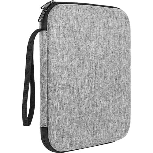 12 Inch Lightweight Quake Resistance Dual EVA Carrying Case Hard Square Grey With Zipper Holder Tablet Storage Bag Durable