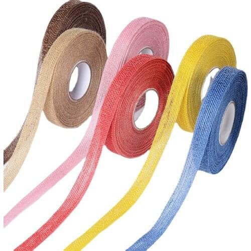 17 Yards Colorful Burlap Fabric Ribbon Fish Silk Line Jute Ribbon for Wedding Events Party Gift Wrapping,Christmas Home Decor