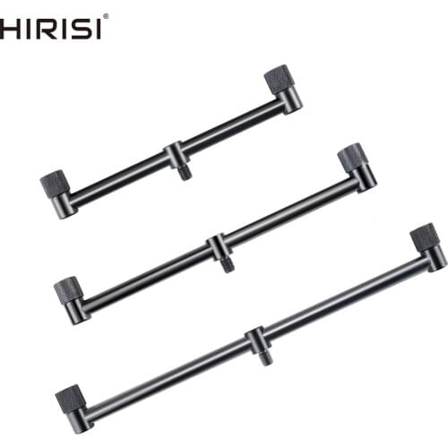 2 x Hirisi Mini Short Black Buzz Bars 20cm 25cm 30cm Carp Coarse Fishing Equipment for 2 Rods