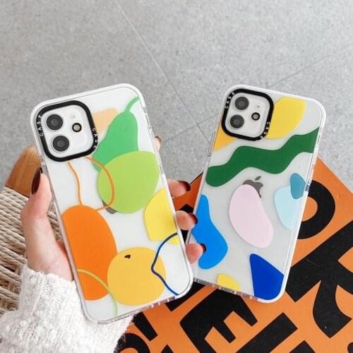Hot Brand Abstract Oil Painting Phone Case For iPhone 12 Mini 11 Pro XS Max XR 12Pro SE 2020 7 8 Plus X Silicone Soft Back Cover
