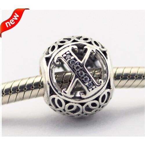 CKK 925 Sterling Silver Jewelry Vintage X Original Fashion Charms Beads Fits Bracelets For Jewelry Making