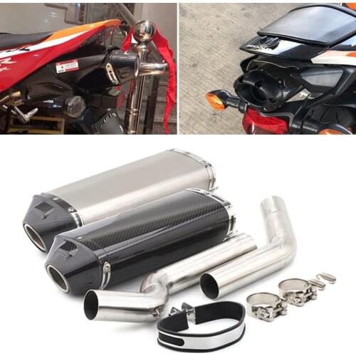 For Honda CBR600RR F5 2003-2020 Motorcycle Exhaust Set 2 Mid Link Pipe Slip On 51 mm Exhaust Pipe No DB Killer Escape