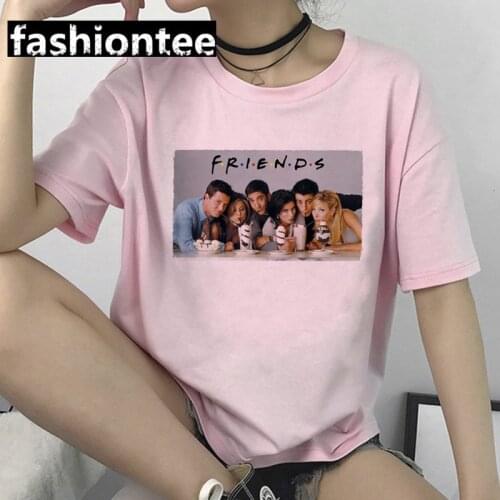 Friends Letters Graphic Printed Women T-shirt Female Summer New Fashion TV Show Tshirts Girls Casual Short Sleeve Tops Tee