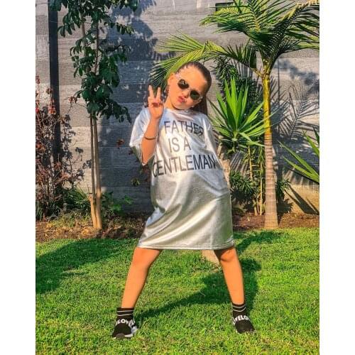 Hot Sale Summer Kids T-Shirts Dresses for Baby Girls Toddler Children Princess Performance Beach Party Clothes