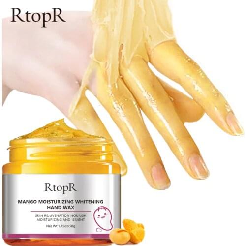 Mango Moisturizing Hand Wax Whitening Skin Hand Mask Repair Exfoliating Calluses Film Anti-Aging Hand Skin Cream 50g
