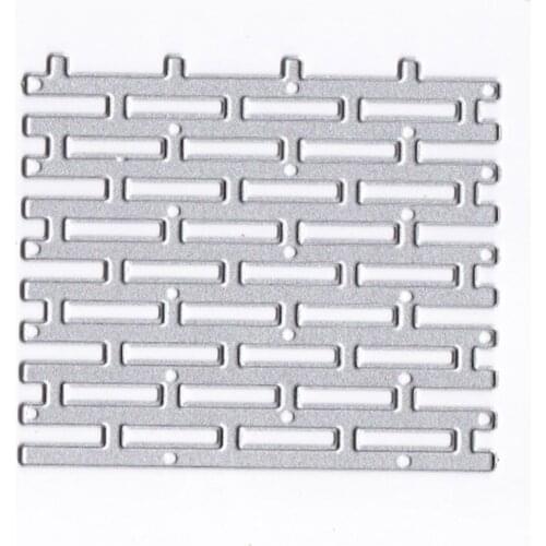 Wall Brick Metal Cutting Dies Stencil DIY Scrapbooking Album Stamp Paper Card Embossing Crafts Decor