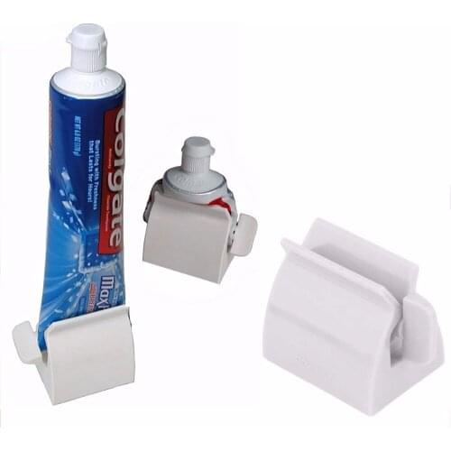 Multifunctional Bathroom Plastic Cream Tube Squeezing Dispenser Rolling Tube Squeezer Tooth Paste Squeezer Toothpaste Dispenser